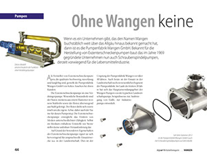 Sonderausgabe des Allgäuer Wirtschaftsmagazins: Wirtschaft und Lebensmittelpunkt Wangen 