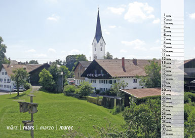 Kalendermusterseite Durach 2016 4-sprachig