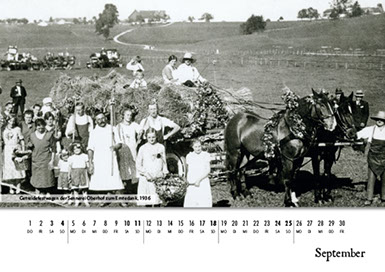 Kalendermusterseite Durach 2016 historisch