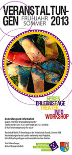 Beispiele Flyer Folder Plakat Karte Banner Logo