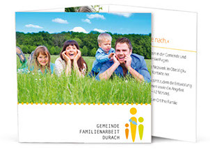 Beispiele Flyer Folder Plakat Karte Banner Logo