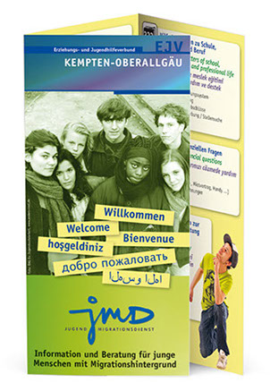 Beispiele Flyer Folder Plakat Karte Banner Logo