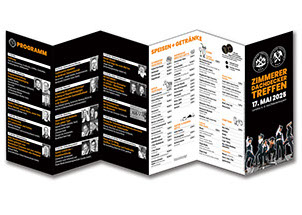 Beispiele Flyer Folder Plakat Karte Banner Logo