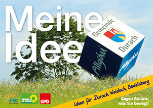 Beispiele Flyer Folder Plakat Karte Banner Logo