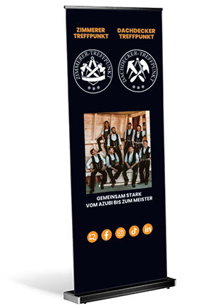 Beispiele Flyer Folder Plakat Karte Banner Logo