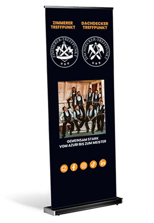 Beispiele Flyer Folder Plakat Karte Banner Logo