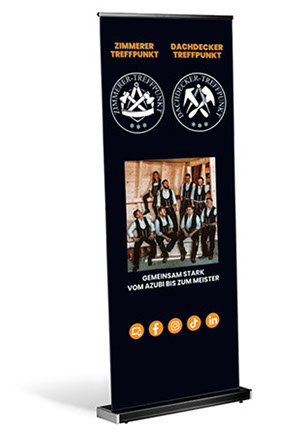 Beispiele Flyer Folder Plakat Karte Banner Logo